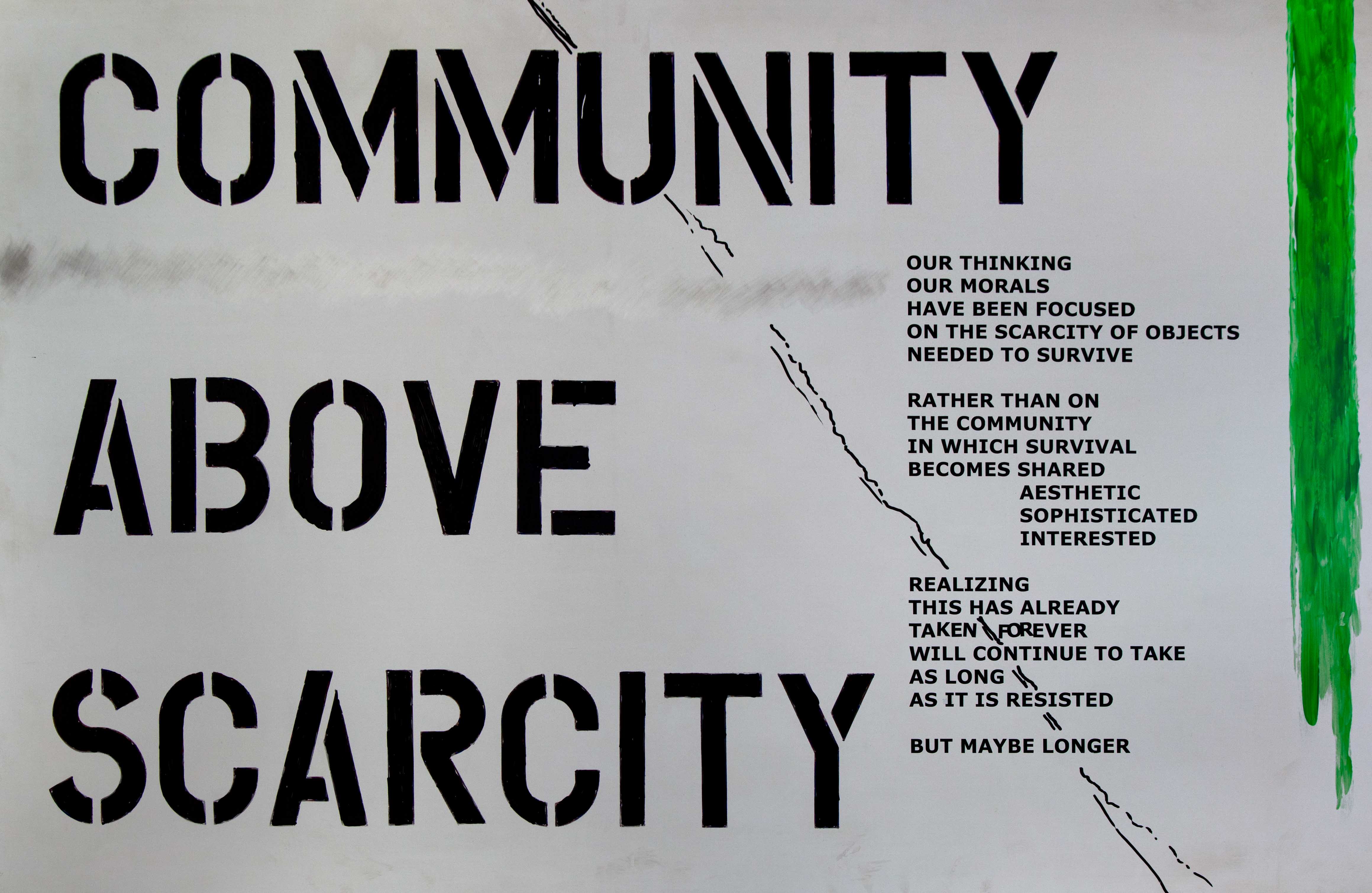 Community above scarcity