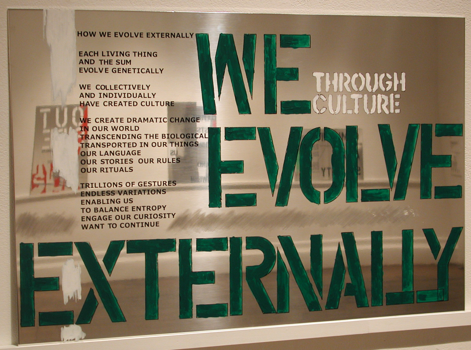 We evolve externally [green]