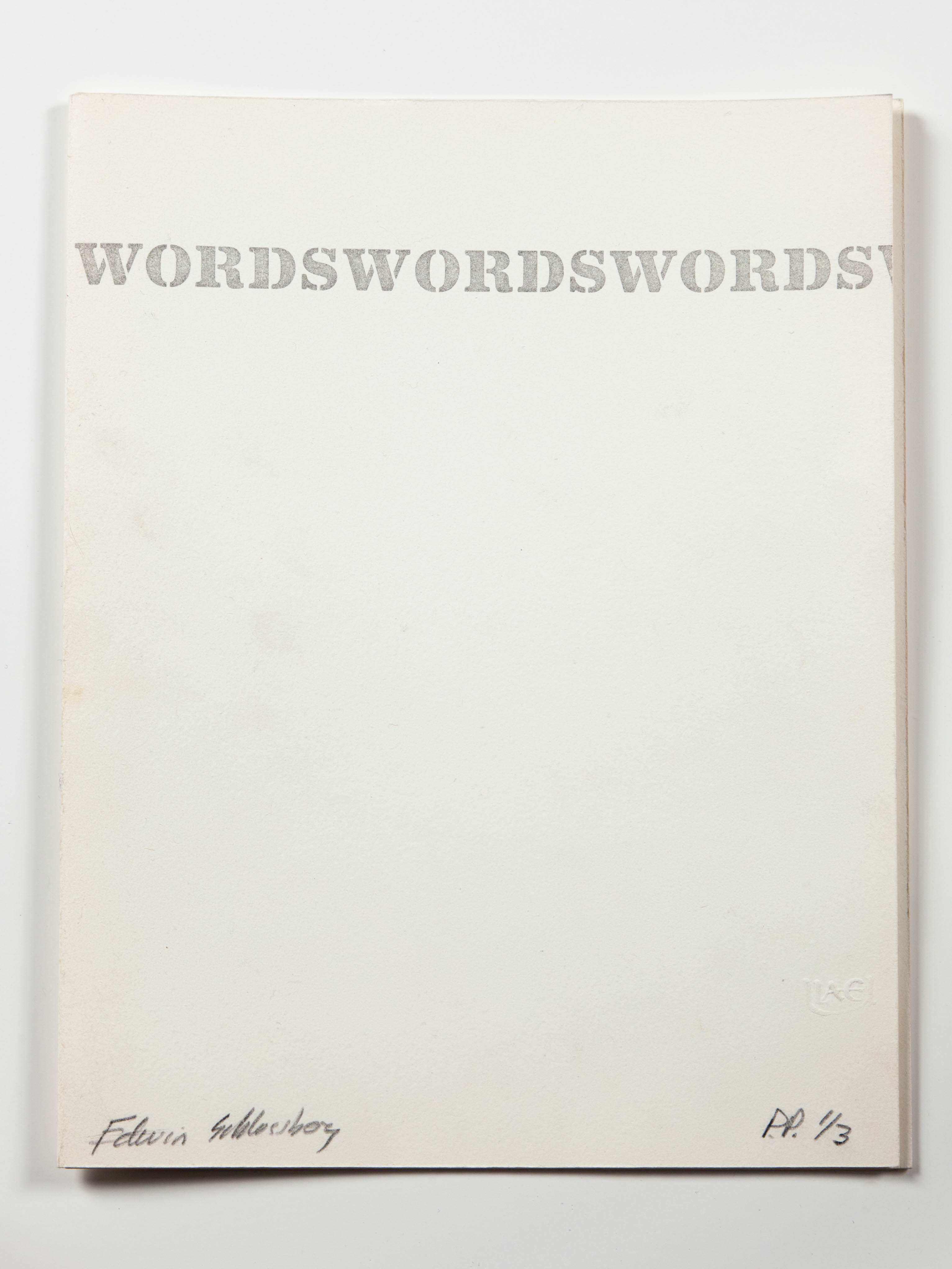 Wordswordswords Cover Page