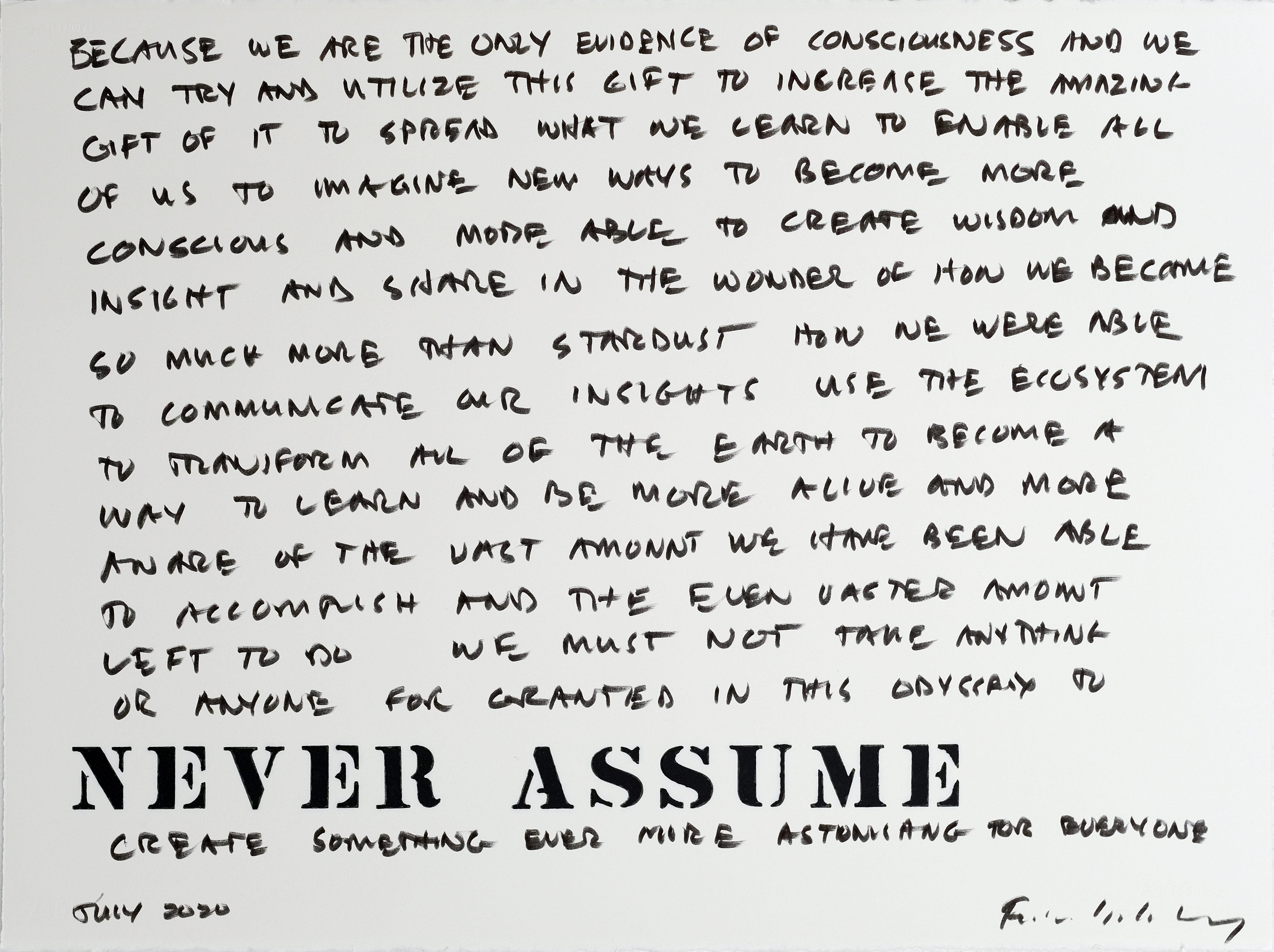 Never Assume